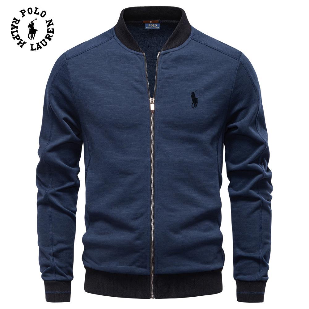 Ralph Lauren 2026 Herbst und Winter Stickerei Neuer Baseballkragen Herren Business Casual Jacke Jacke Dünn Vielseitige Jacke für Herren L