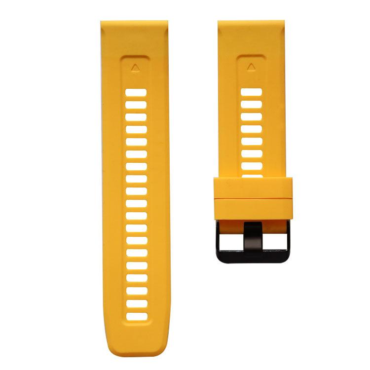 QuickFit 22mm 26mm Armband für Garmin Epix Gen 2 Silikonband für Garmin Fenix 7 7X 5Plus 6XPro Enduro 2 Armband Armband 22mm gelb