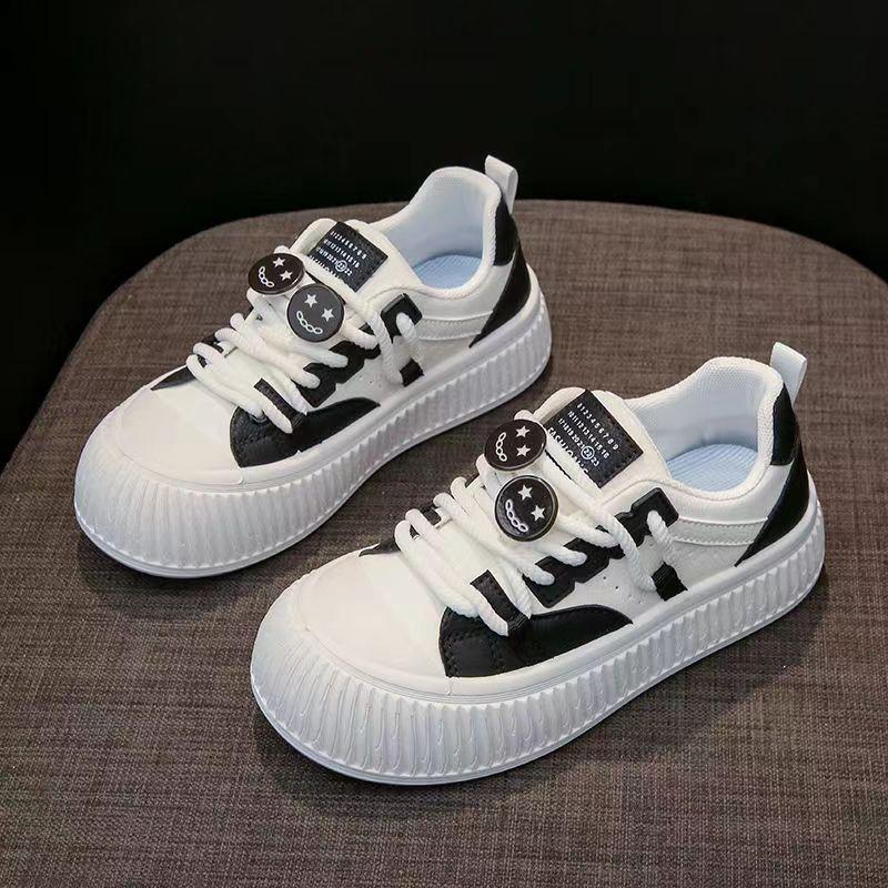 Damen Schuhe Sneaker Frühling Neu Flach Rutschfest Plateau Sneaker Mittelschüler Erhöhen Freizeitschuhe Damen 40