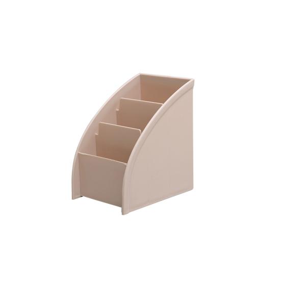 Home Desktop Fernbedienungs-Aufbewahrungsbox Schreibwaren Stiftehalter Kosmetikbehälter khaki