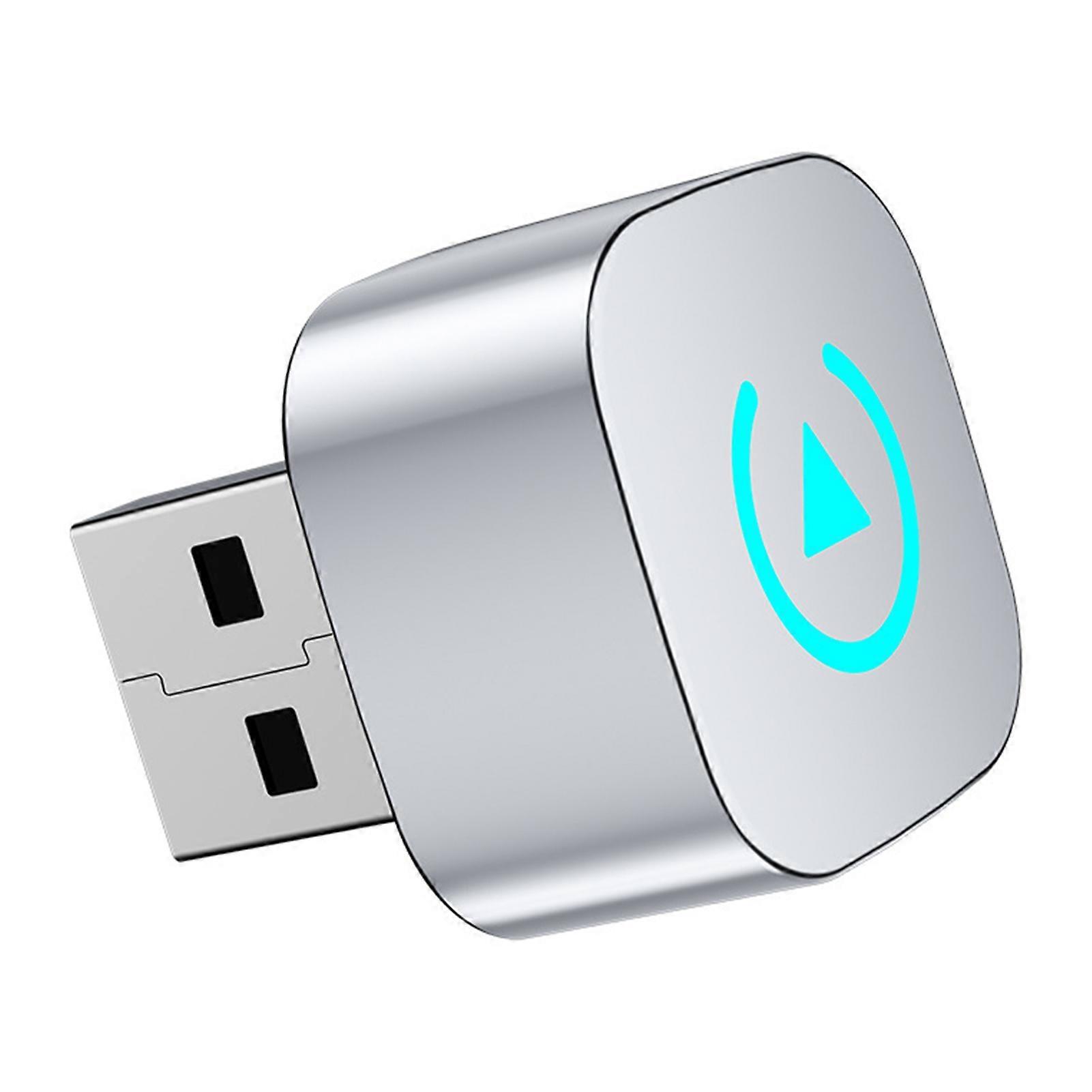 2-in-1 Drahtloser CarPlay Adapter für iPhone Android, Mini Smart Car Dongle Konverter für Android Auto & Apple CarPlay schwarz