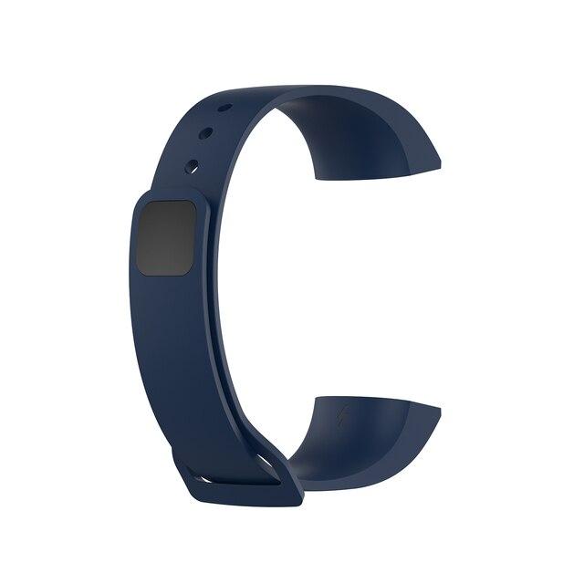 Für Xiaomi Mi Band 4C Armband Silikon Armband Für Redmi Smart Band Ersatz Armband Handgelenk Gurt Only the Strap nachtblau