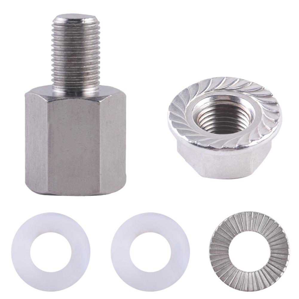 Fahrrad Zugkopf Verlängerungsschraube Edelstahl Fahrradanhänger Kupplungsadapter Einfache Montage Baby Fahrradanhänger Zubehör silber