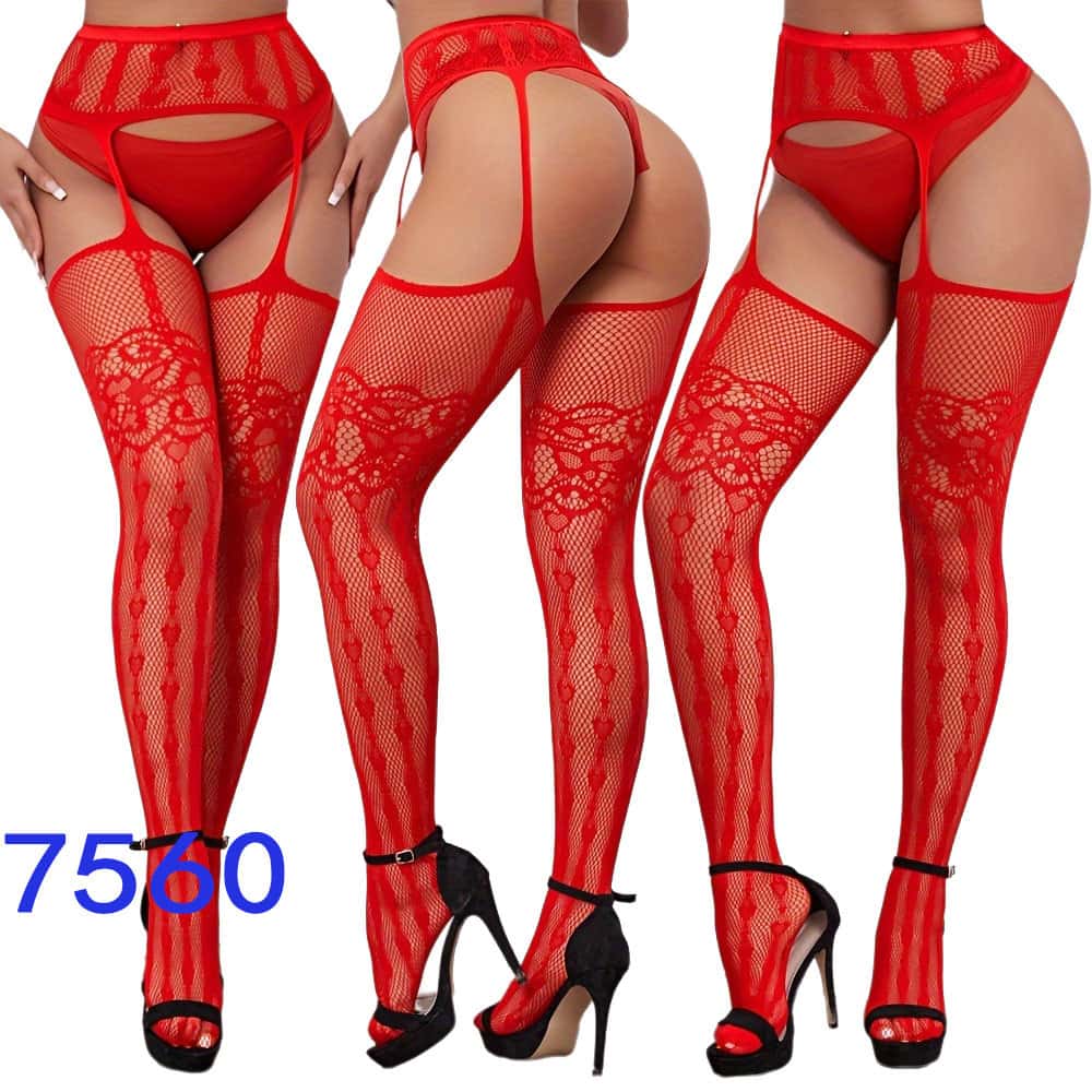 Übergröße Strapsgürtel Body Strümpfe Ausgeschnittenes Netzmuster Lange Socken Strumpfhose Sexy Oberschenkelhohe Strümpfe für Übergröße Frauen One Size