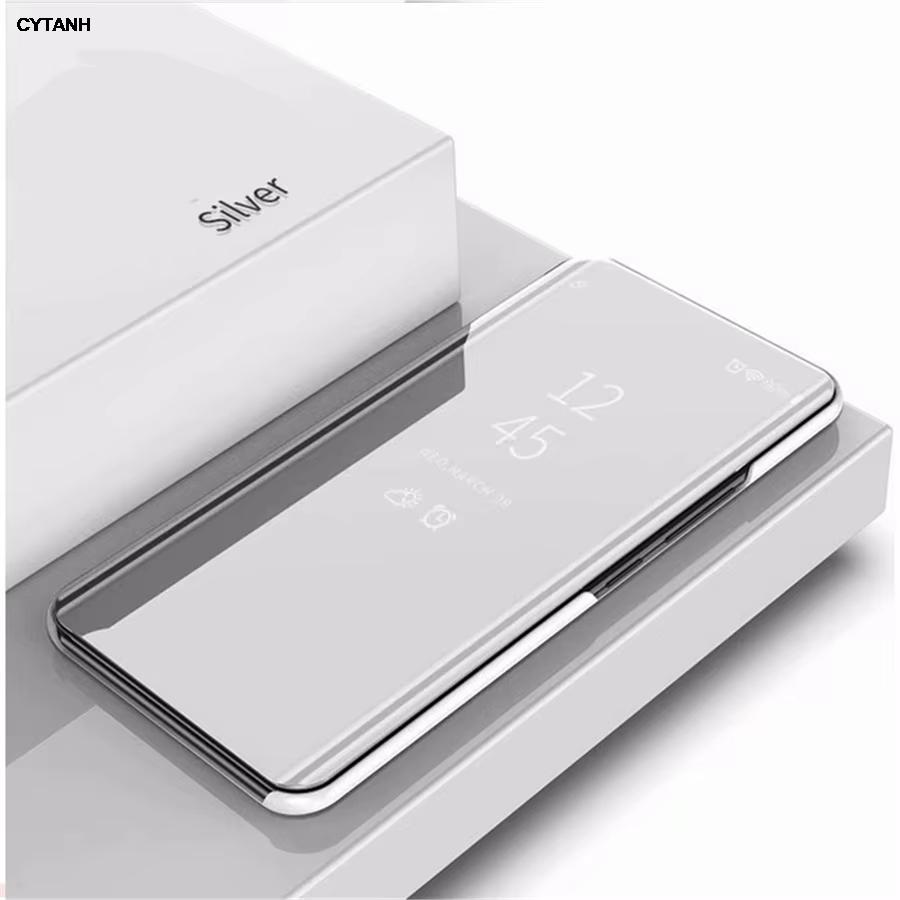 Luxus Spiegelflip-Hülle für Apple iPhone 17 16 15 14 13 12 11 Pro Max Leder Handyhülle für iPhone 16E Air XS Max XR X iPhone 7 8 Plus SE 2022 2020 iPhone XS Max silber