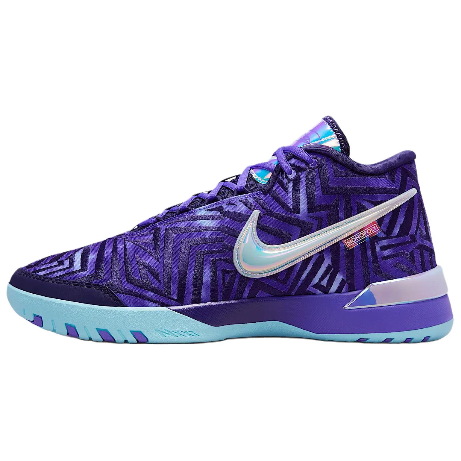 Monopoly x Nike Zoom LeBron NXXT Genisus EP Persian Violet Herren Sneaker Lila Imperial-Lila Gletscher-Eis IB1271-501 41