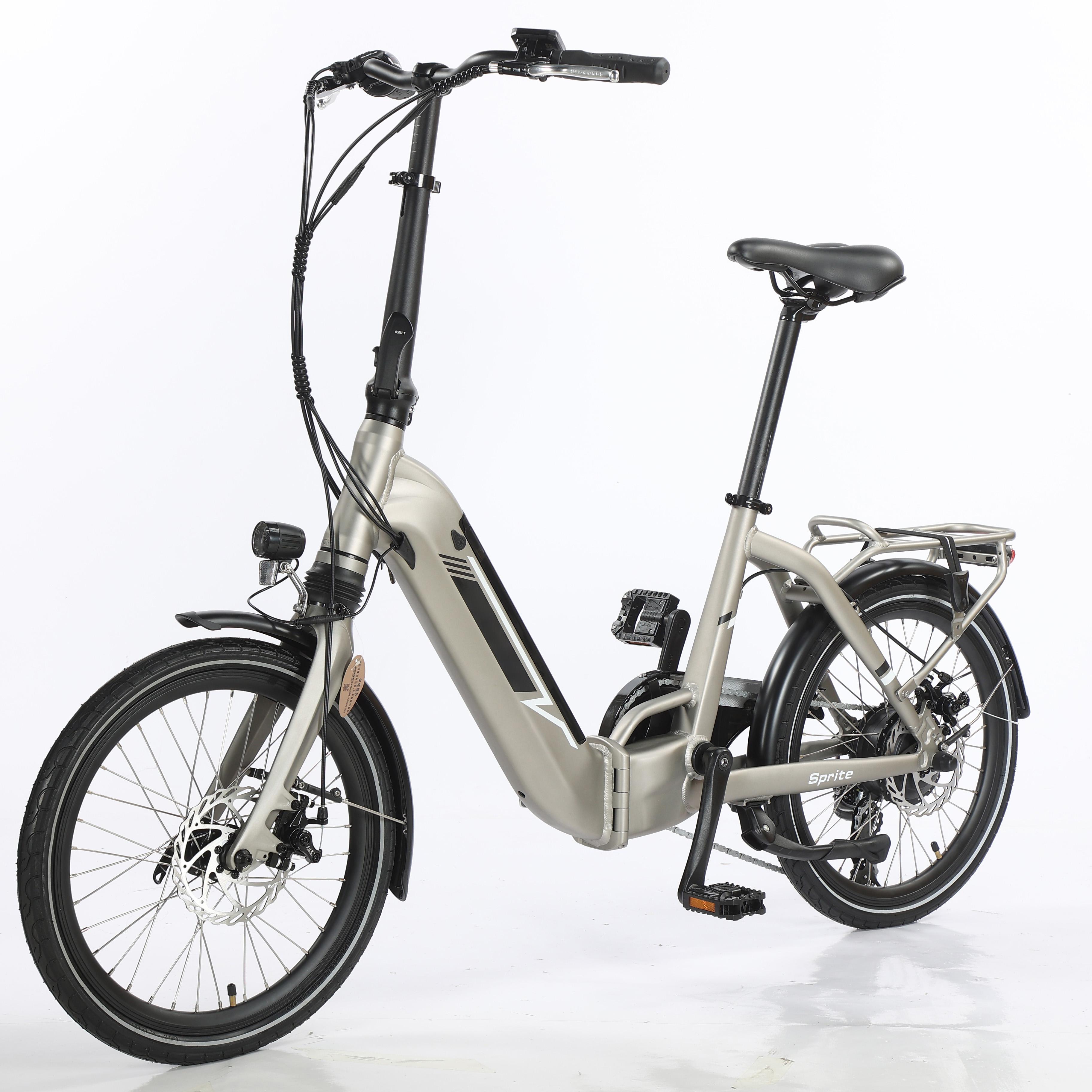 SPATIAL SPA2001 Erwachsenen Outdoor Falt-E-Bike 42V10.4AH Batterie 250W Motor Elektrisches Mountainbike 20 Zoll Offroad-Reifen All-Terrain Elektrofahrrad champagner