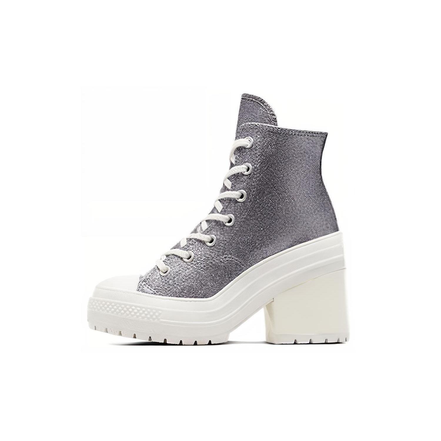 Converse Chuck 70 De Luxe Pailletten High-Top Canvas Sneaker Damen Sneaker Grau A08177C 42