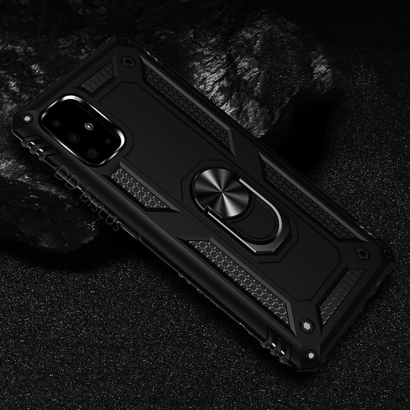 Für Samsung A14 A54 A24 A34 A51 A21S A31 Rüstung Stoßfest Ring Auto Fall Galaxy A04 A12 A13 A23 A33 a53 A32 A52 A72 A71 S21 S20 S10 A10 A30S A50 Abdeckung Samsung S21 FE schwarz