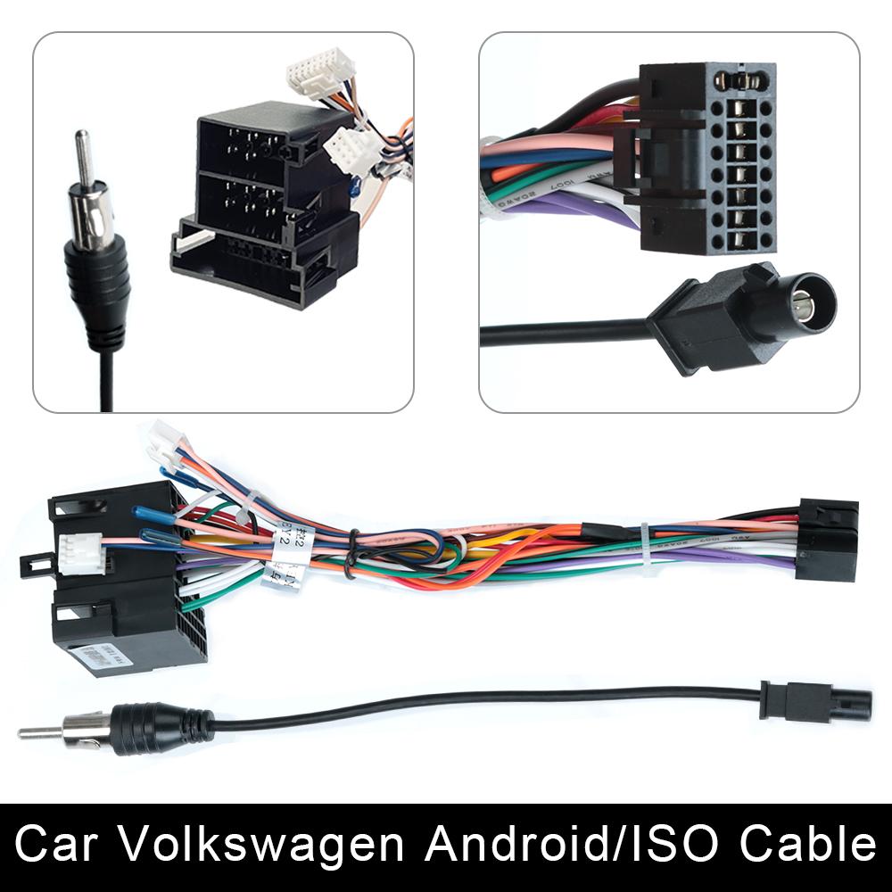 Stromanschluss für Suzuki Buick Volkswagen ISO Hyundai Kia Honda Toyota Nissan Mitsubish 2 Din Auto Android Radio Kabel RCA VW ISO cable