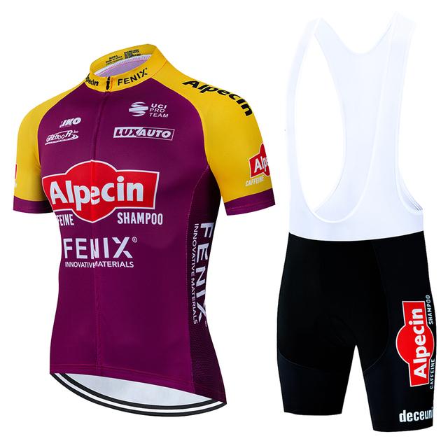 2023 sommer ALPECIN Radfahren Jersey Set männer Radfahren Kleidung MTB Fahrrad Kleidung Uniform Maillot Ropa Ciclismo Radfahren Fahrrad Anzug XS gelb