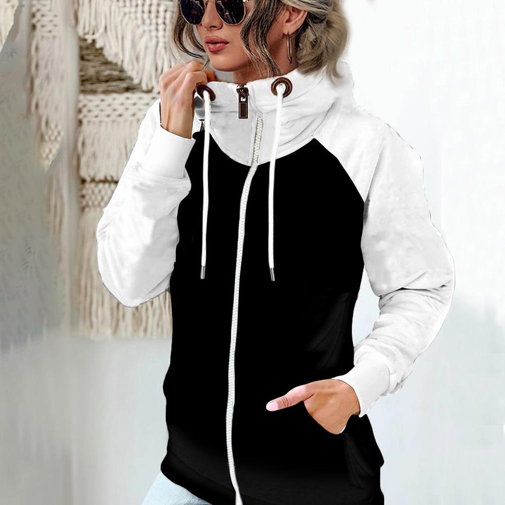 Damen Kleidung Herbst Winter Verdicken Loose Fit Langarm Mantel Casual Mantel Plus Samt XXL weiß