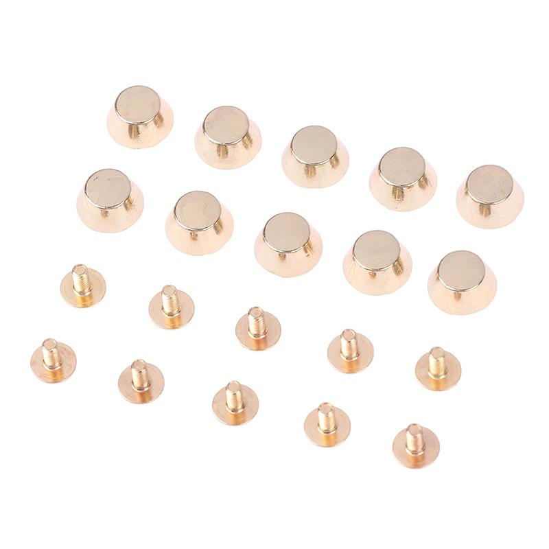 10Sets Metall Tasche Beine Boden Nieten Für Diy Leder Nieten Tasche Tragen Schutz Nieten Für Tasche Unten Tasche gürtel Zubehör gold