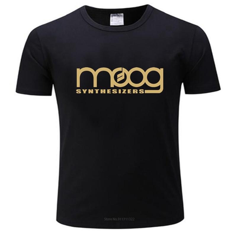 T-Shirt schwarz Tops für Männer Moog Synthesizer schwarz Kurzarm T-Shirt Männer Sommer T-Shirt Sommer T-Shirt Plus Größe XL