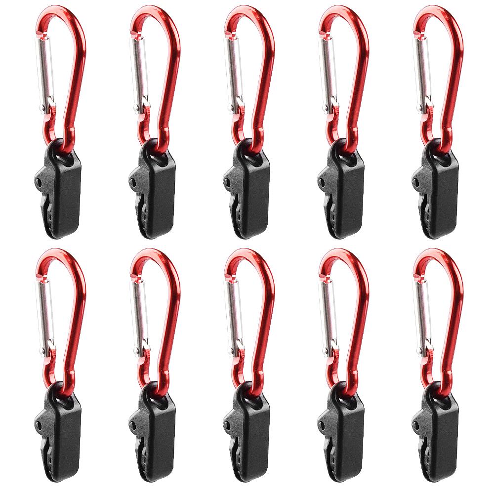 Planen-Markisen-Klemmen-Clips, Zelt-Druckknöpfe, Kleiderbügel, Camping-Zelt, festziehen 10 pcs