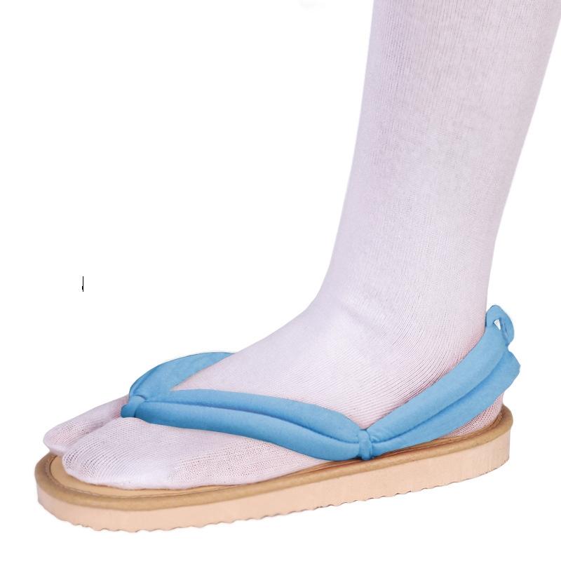 Anime Demon Slayer Cosplay Schuhe Kimetsu No Yaiba Kamado Tanjirou Clogs Sandalen Kamado Nezuko Geta Kochou Shinobu Flip Flops 36-37 see-blaue
