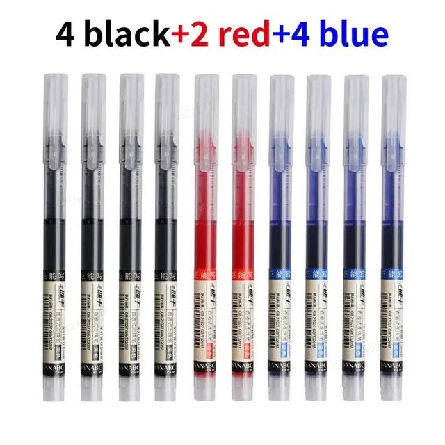 10 Teile/satz Hohe Qualität Nadel Typ Gel Stifte Gerade Flüssigkeit Kugelschreiber Kawaii Schreibwaren Schule Bürobedarf Schreiben 10PCS