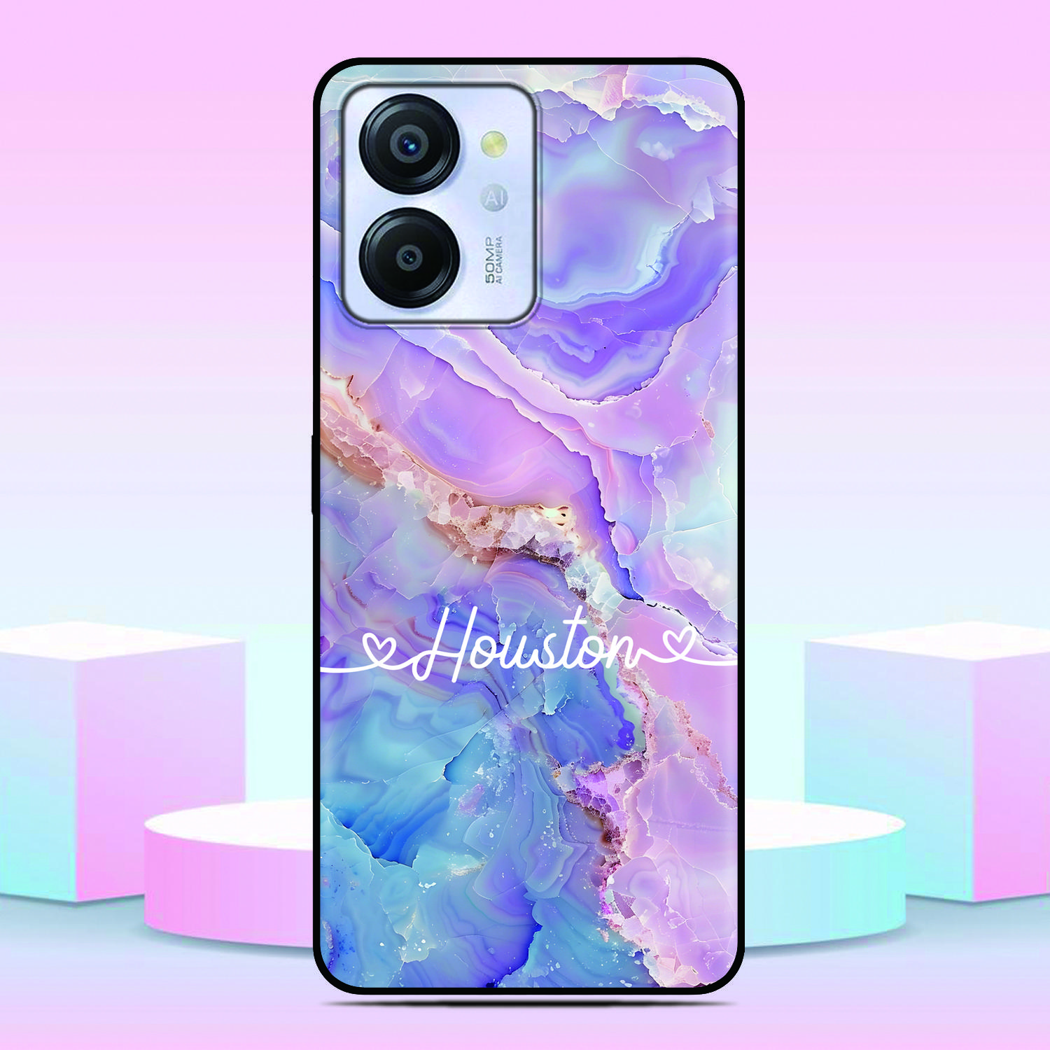 Benutzerdefinierte Namens-Handyhülle Für Blackview Wave 9C 8C 6C Shark 9 Color 8 Oscal C80 C70 C60 C30 C20 Pro Flat 2 1C 2C Tiger 13 12 Hülle Blackview Oscal C20
