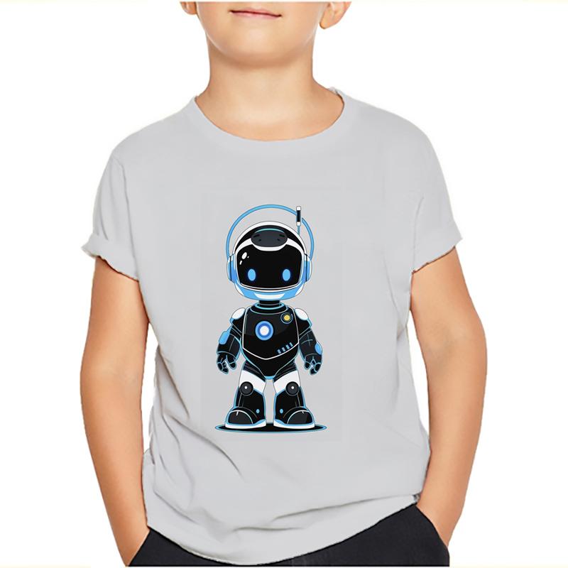 Spiel Astro Bot 3D gedruckt Kinder T-Shirt Kinder Kleidung Harajuku Cartoon Tees Casual Spaß Top Kleidung Mädchen Jungen T-Shirt 2024 130 gelb