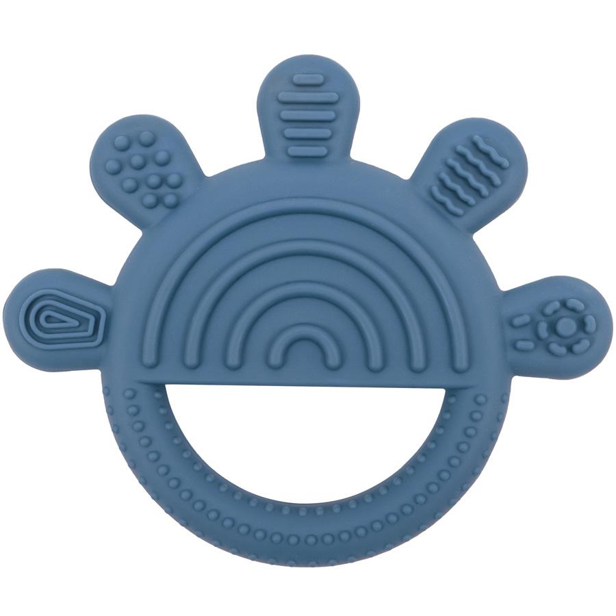 Neue BPA FREI Silikon Molaren Kauen Spielzeug Säuglings Baby Gesundheit Beißring Spielzeug Baby Dusche Geschenke Pflege Mundpflege Neugeborenen Zubehör five finger pattern dunkelblaue