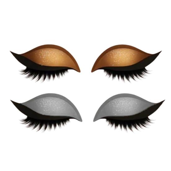 2 Paare Lidschatten-Wimpern-Patch für Faule 2-in-1 Lidschatten-Wimpern Make-up-Aufkleber Wiederverwendbare Augen-Make-up-Aufkleber mit falschen Wimpern Schatten A