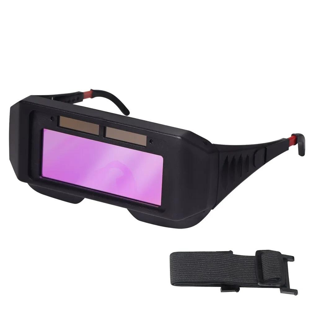 Solarbetriebener Schweißhelm, automatische Verdunkelung, Schweißbrille, LCD-Schweißerbrille für WIG, MIG, MMA, Plasma-Schweißerbrille