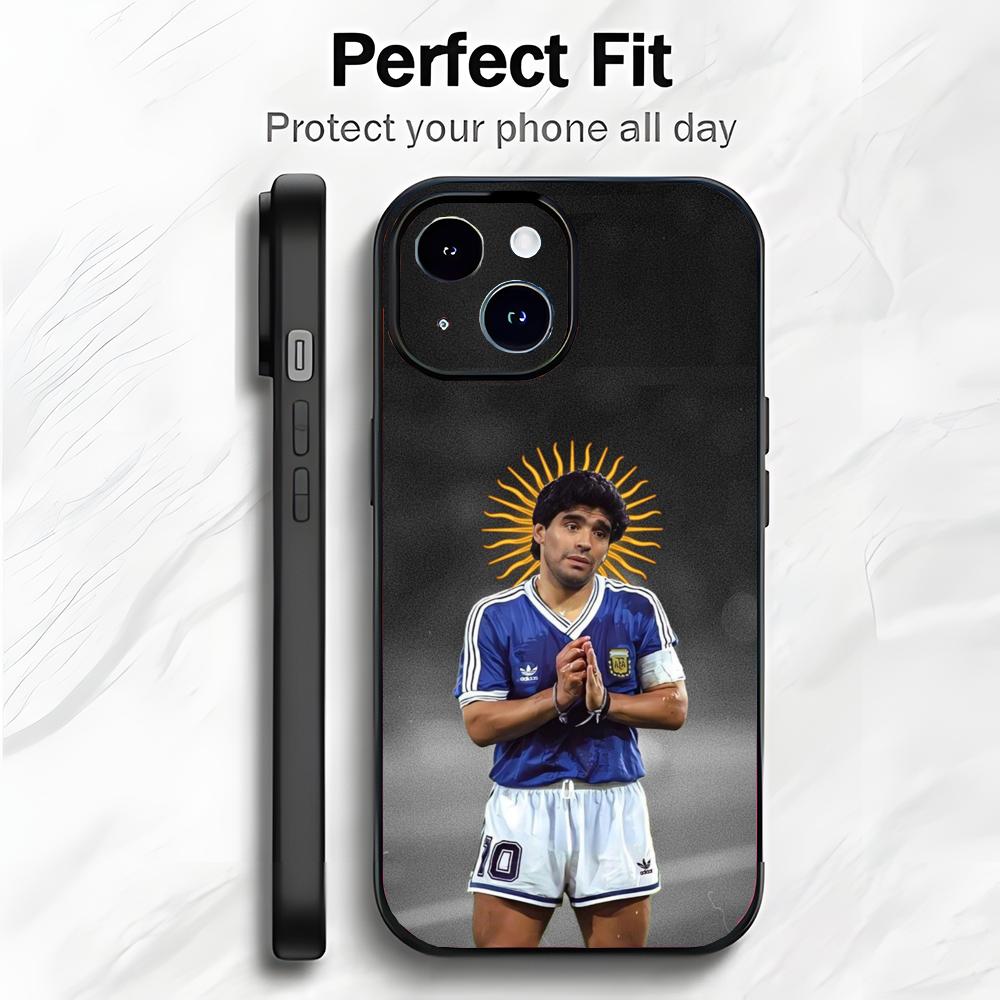 Fußballstar D-Diego M-Maradona Handyhülle Handyhülle Weiche Verpackung Leicht Für iPhone17 16 15 14 13ProMax iPhone16promax