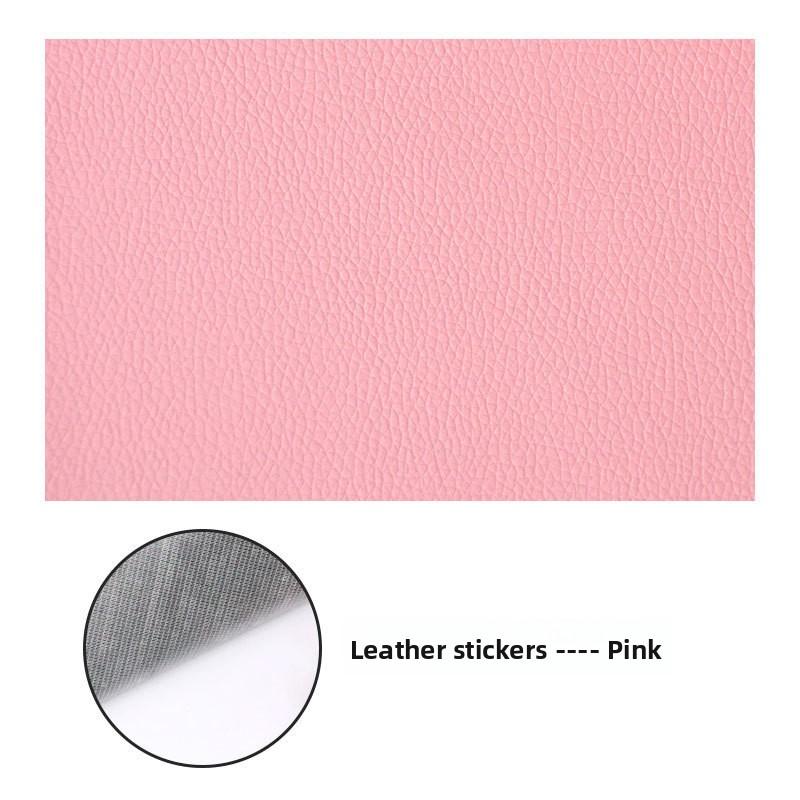 Selbstklebender Reparaturflicken aus Kunstleder in großer Größe für Sofa, Autositz, Motorradsitz, Kopfteil 50*70 rosa