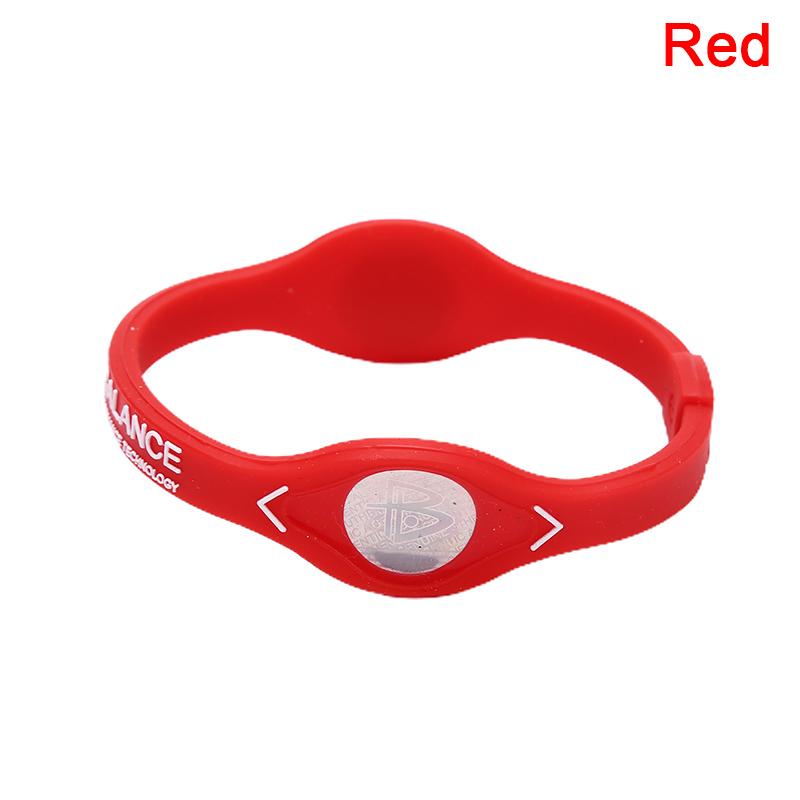 Silikon-Energie-Balance-Armband, Silikon-Energie-Armband, Sport-Silikon-Armband, Handgelenk rot