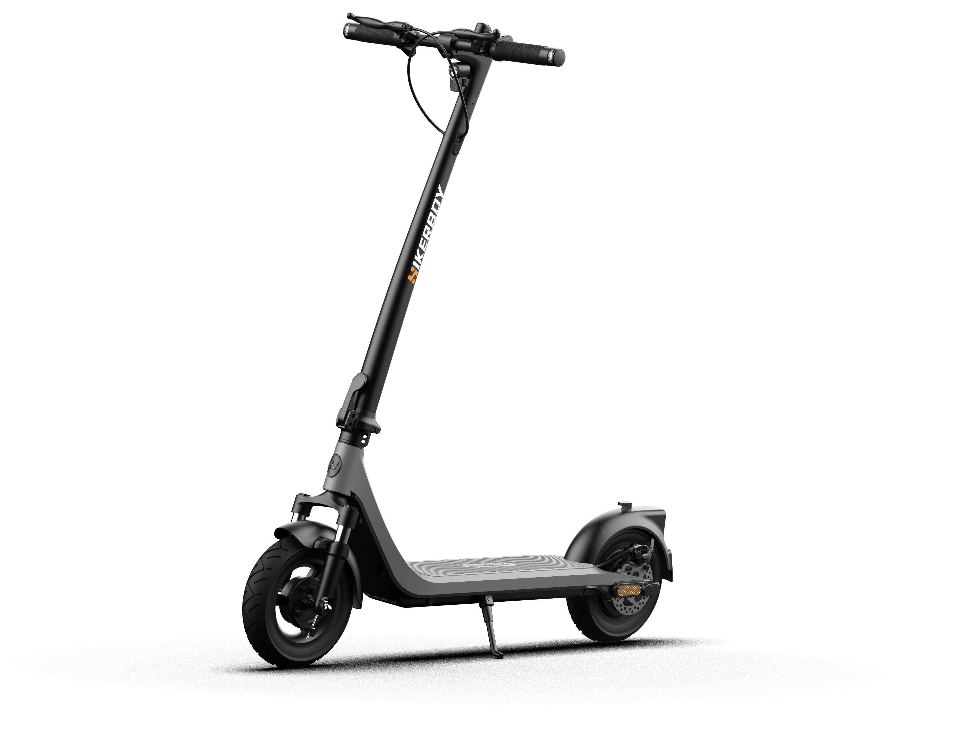 HIKERBOY CURTIS Erwachsener Outdoor Faltbarer E-Scooter 36V10.4AH Akku 350W Motor City Elektroroller 10 Zoll Elektroroller grau