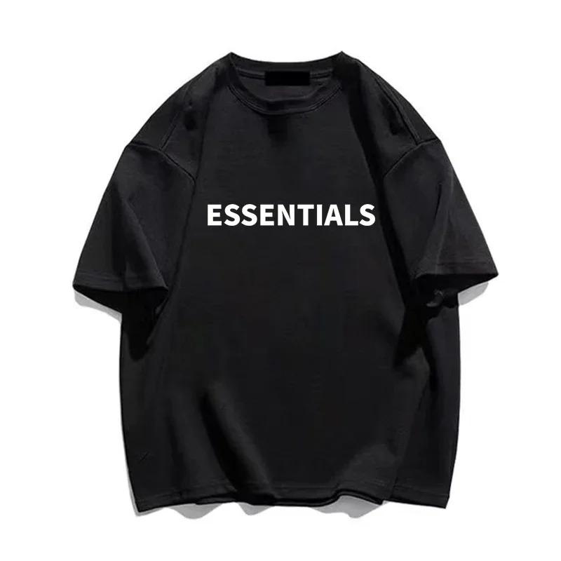100% Baumwolle Lässiges Oversized Herren T-Shirt Streetwear Monogramm Print Linie Designer T-Shirt Streetwear Harajuku Kurzarm Oberteil Kleidung S