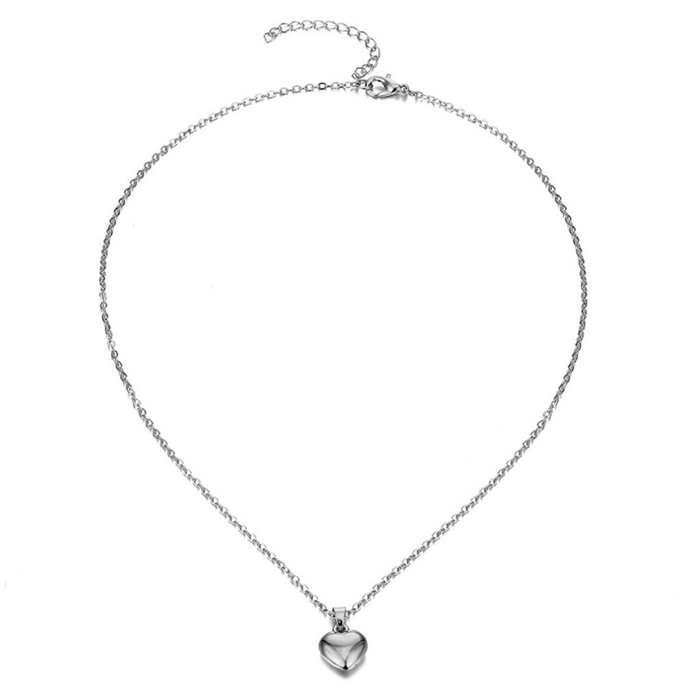 Einfache Mode Street Style Kragen Kette Pullover Kette Halskette silber