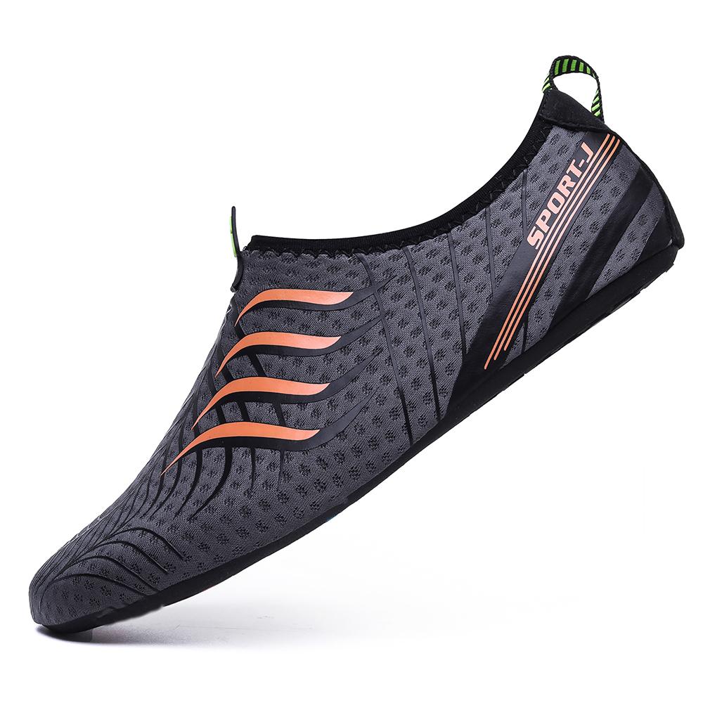 Schnell trocknende Herren-Strandschuhe, Sommer, weich, Surfen, Aqua-Schuhe, Damen, elastisch, atmungsaktiv, Schwimmschuhe, Liebhaber, Tauchen, Meer, Waten, Turnschuhe 40 orange