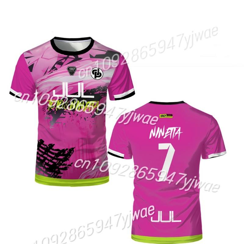 Herrenfußball Herren T-Shirt Jul Trikot Hohe Qualität Kurzärmelig Futsal Fußballuniform Damen 90 Minuten Trikot MM9 T-Shirts S
