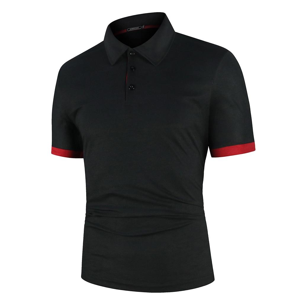 Männer Polo Männer Shirt Kurzarm Polo Shirt Kontrast Farbe Polo Neue Kleidung Sommer Streetwear Casual Mode Männer tops XXXXL