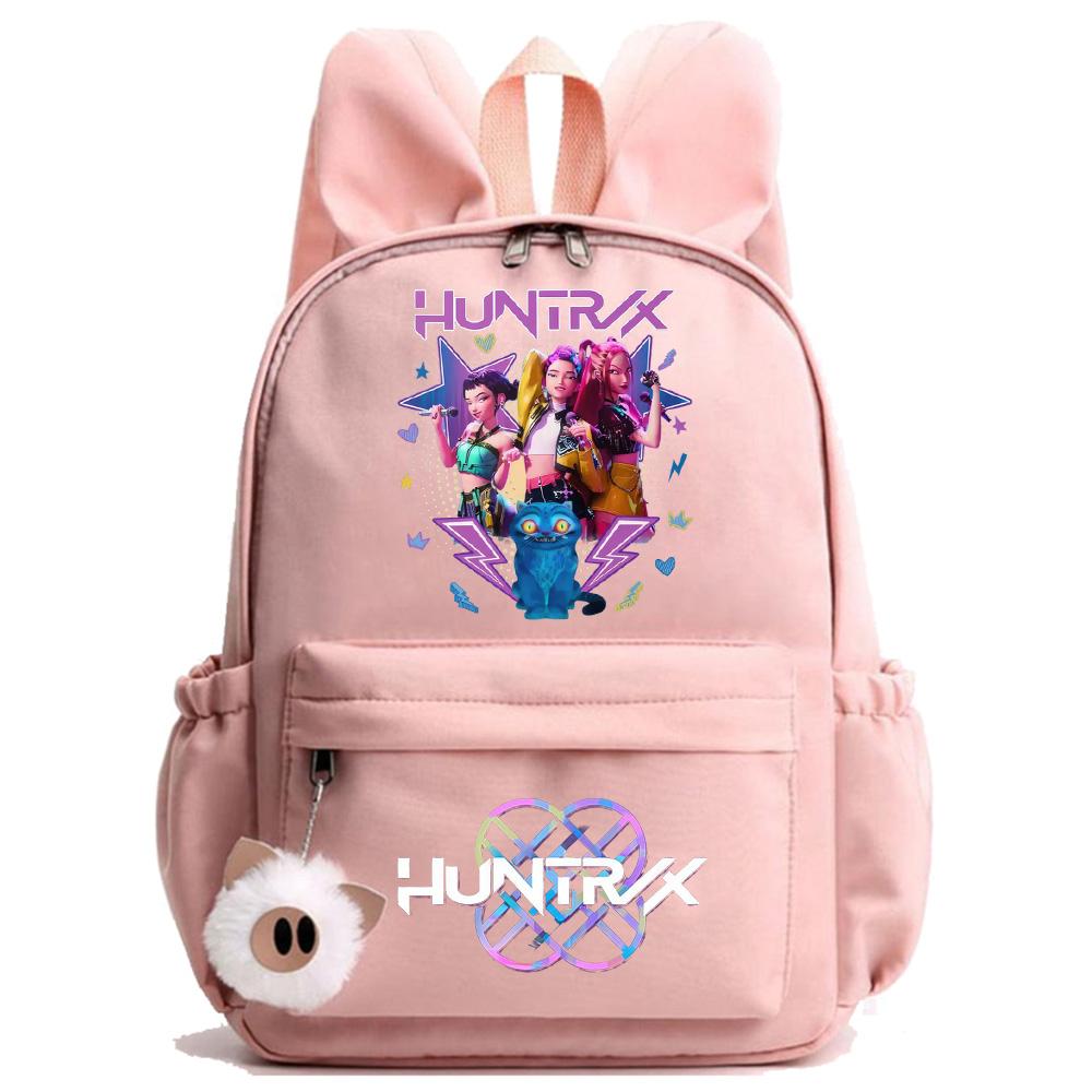 Anime Niedlich K-Pop Bedruckter Rucksack Student Teenager Schultasche für Junge Mädchen Schultasche Kindergeschenk Damen Große Kapazität Reisetasche Mochila