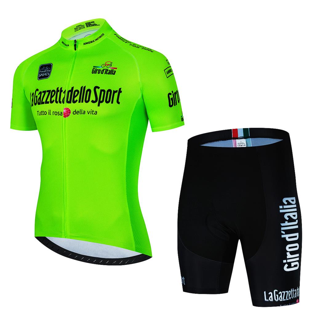Italien-Rundfahrt Fahrradbekleidung Radtrikot-Sets Sommer Rennrad Kurzarm Radbekleidung Herren MTB Trikot Set Sportbekleidung M