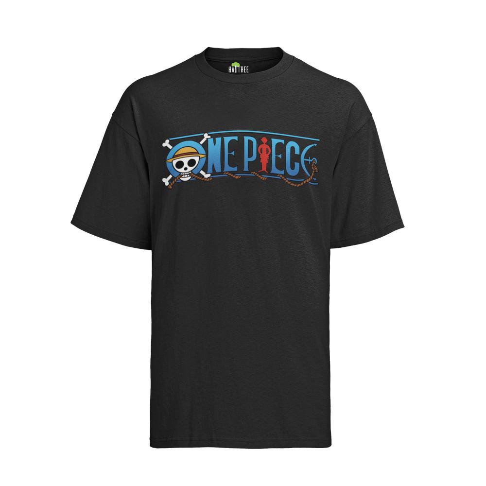 One Piece Anime Logo OP Ruffy Luffy Piratenbande Otaku Nerd Geek´Manga T-Shirt L