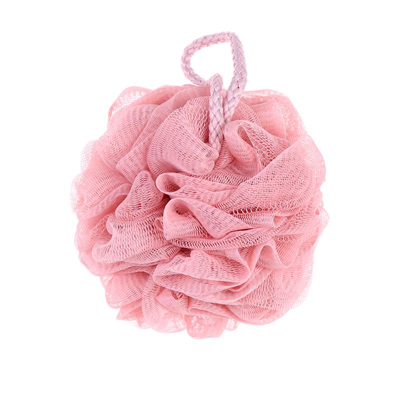 1Pc Luffa Bad Ball Mesh Schwamm Milch Dusche Bad Lieferungen Bad Weiche Blume Pink