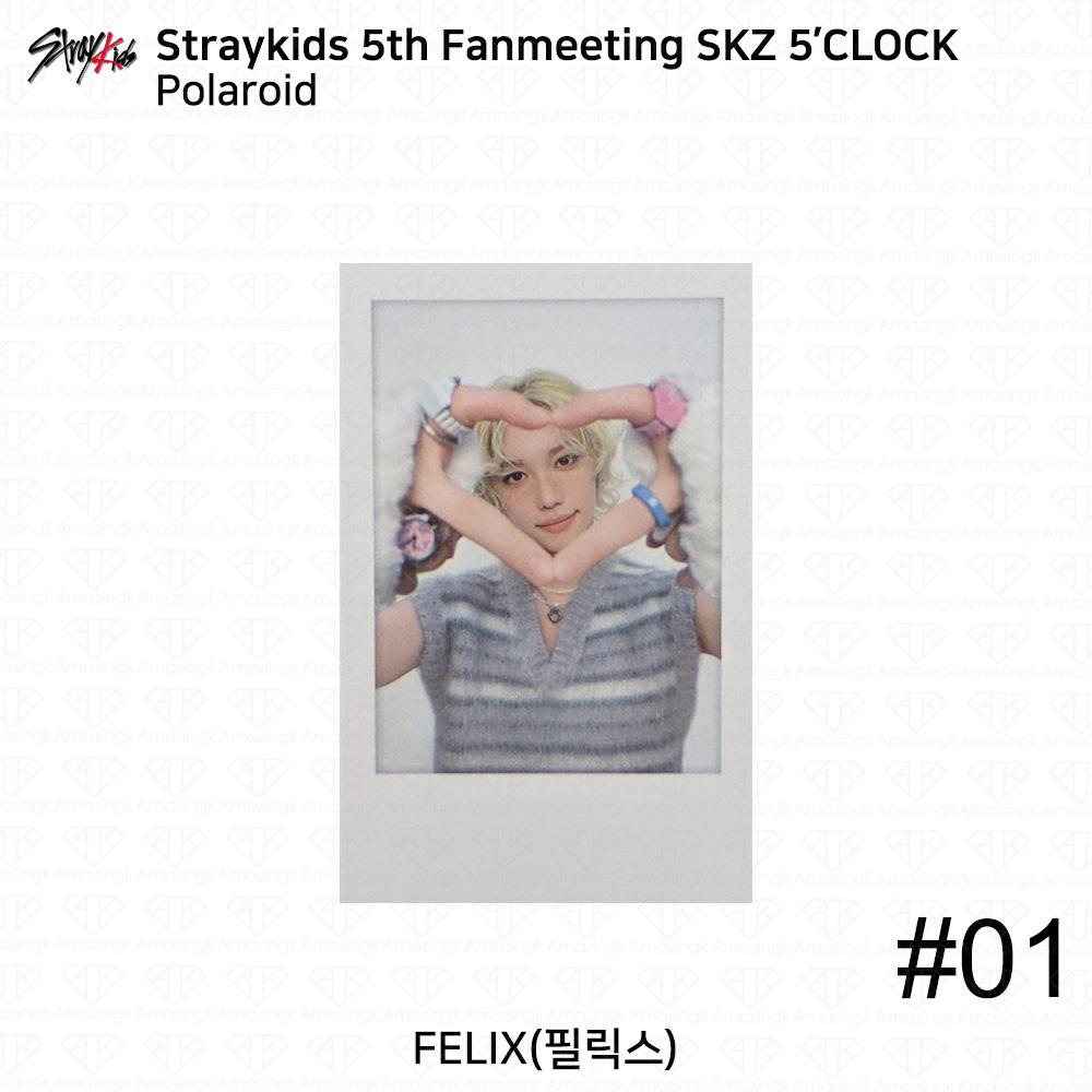 STRAY KIDS 5. Fantreffen SKZ 5'CLOCK Offizielle MD Blechhülle Polaroid KPOP K-POP Felix - Polaroid #1