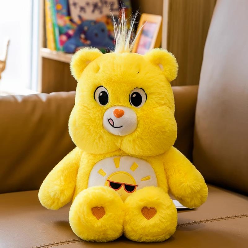Kawaii Anime Plüsch Spielzeug Puppen Auto Zimmer Plüsch Kissen Spielzeug Puppen Geburtstag Valentinstag Geschenk Cartoon Bär Spielzeug 45cm gelb