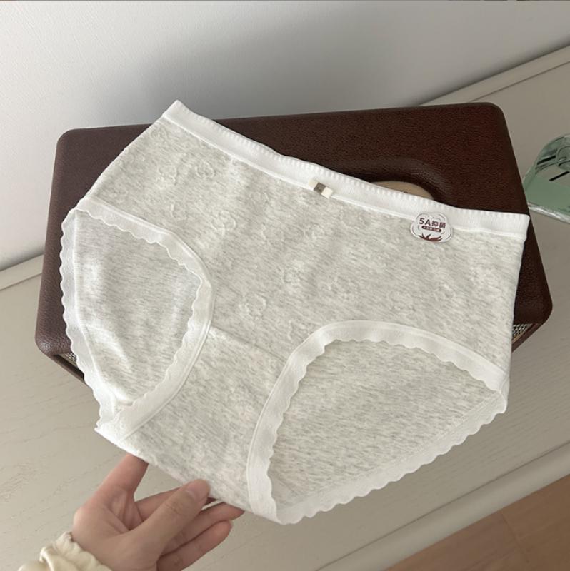 Frauen Höschen Solide Baumwolle Elastische Mittlere Taille Maiden Unterwäsche Dünne Atmungsaktive Intime Kleidung Dame Unterwäsche Slips XL
