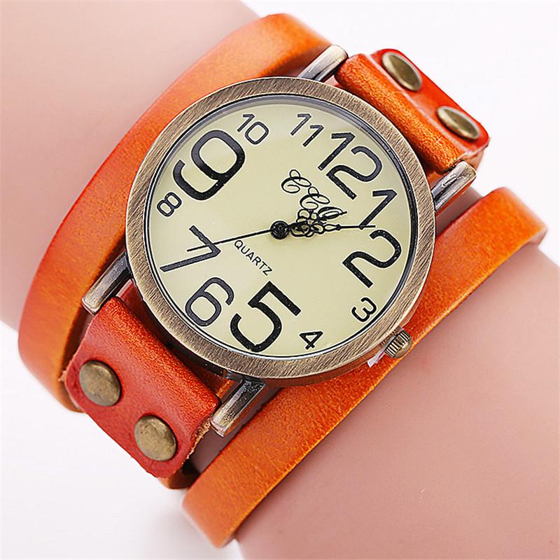 Hi Fashion Watch Luxus Damen Quarzuhr Wasserdichte Damenuhr Damen Armbanduhren orange