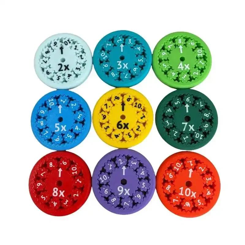 Mathe Fidget Spinner Fingerspitzen Mathe Rätsel Spielzeug Mathe Spiele Mathe Operationen Dekompressionsspiele Schreibtisch Mathe Multiplikationsspiele blue