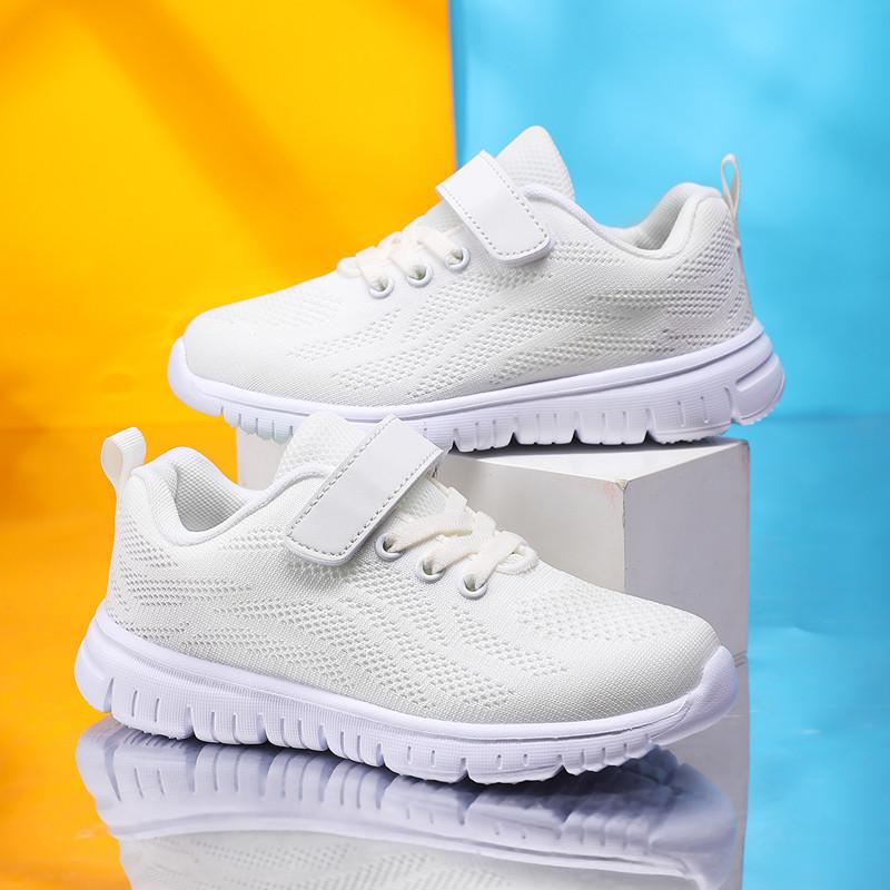 Kinderschuhe Freizeitschuhe Studentenschuhe Jungen- und Mädchenschuhe Atmungsaktive und bequeme Schuhe Laufschuhe Kinderschuhe 29-38 31 weiß