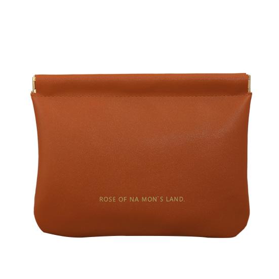 Mini-Kosmetiktasche aus Kunstleder, wasserdicht, elegant, Magnetverschluss, tragbar, multifunktional, für Damen, Lippenstift, Make-up, Damenbinden, Münzen, Geldbörse, Geschenk 1pc 18cm braun