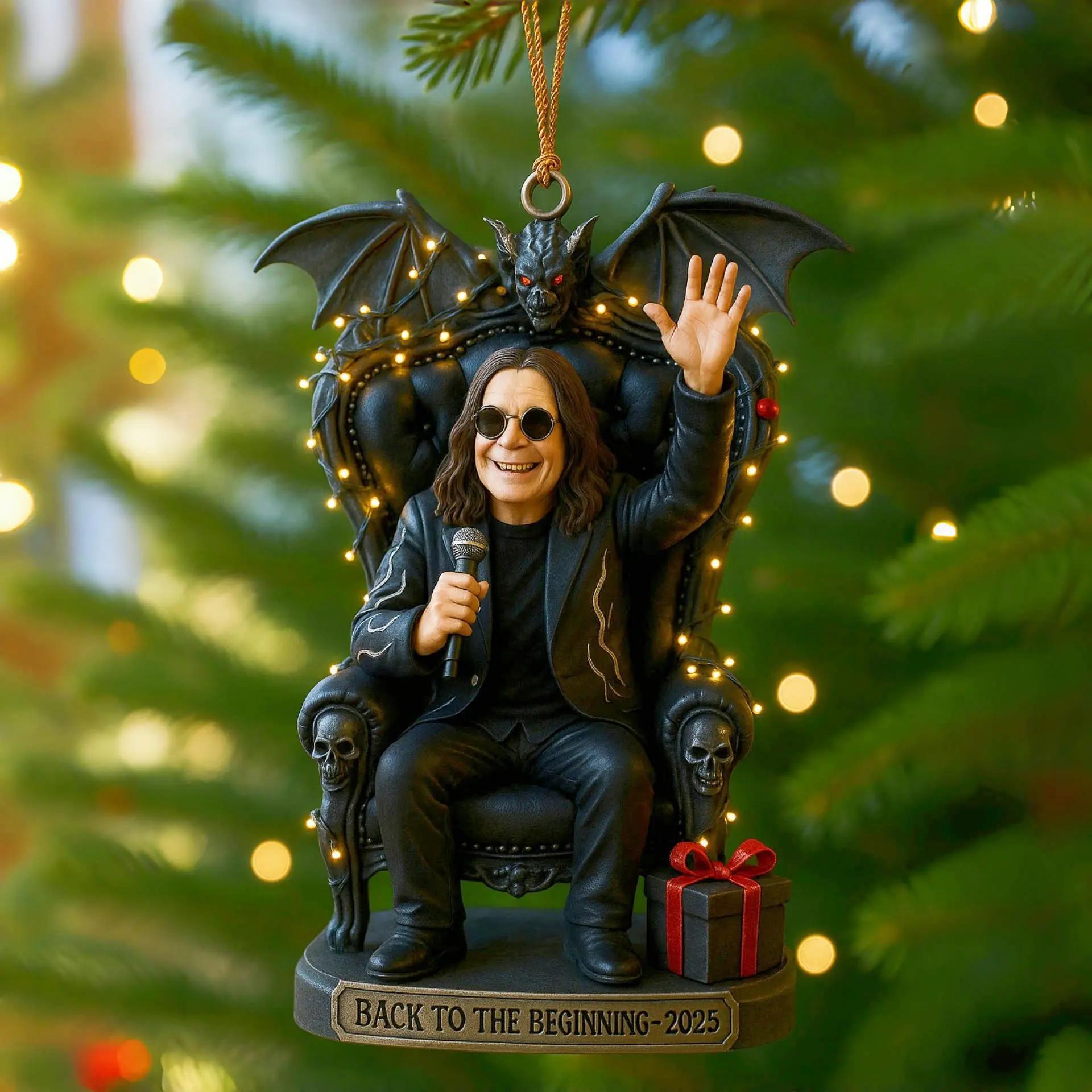Neue Heiße Halloween-Dekoration Party-Requisiten Hängend Ozzy Osbourne Zurück zum Anfang Umgebende Szene Dekoration Partyzubehör 11cm