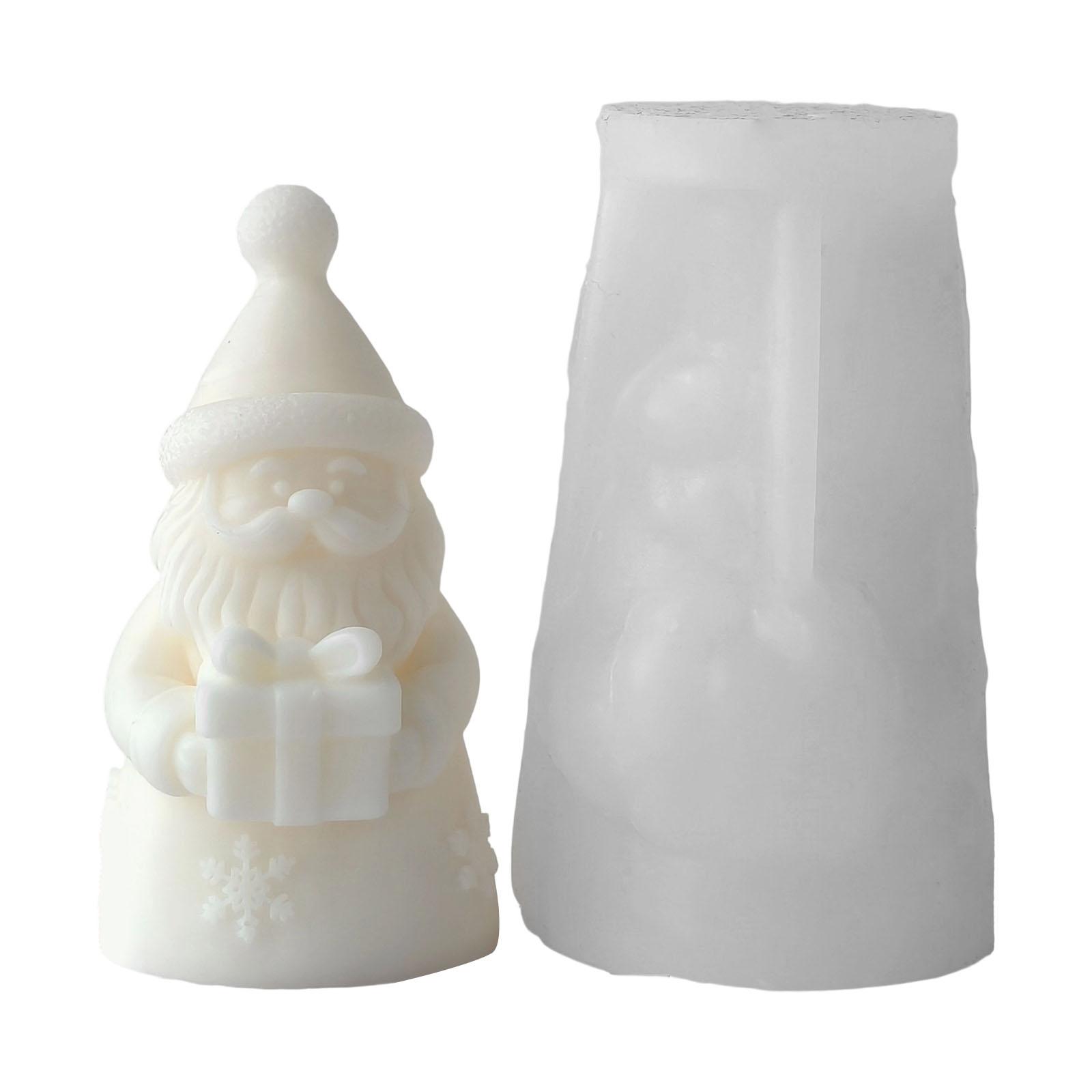Weihnachtsmann Kerze Silikonform Mehrzweck Silikonform zur Herstellung von Kerzen Seife Weihnachtsdekoration Epoxidharz