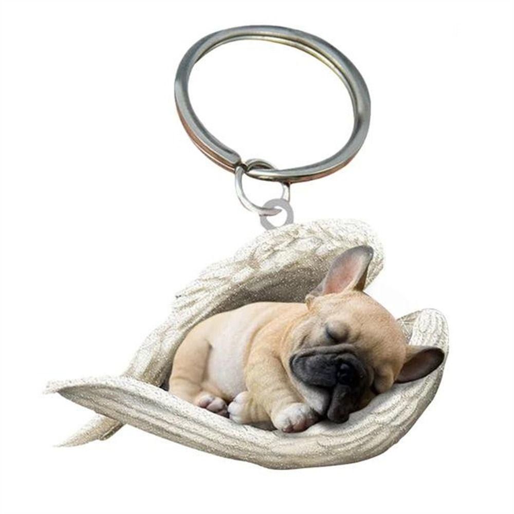 Für Frauen Haustier Schlüsselanhänger Schmuck Geschenk Schlüsselanhänger Tier Schlüsselanhänger Hund Schlüsselanhänger Auto Schlüsselanhänger Hund Anhänger French Bulldog