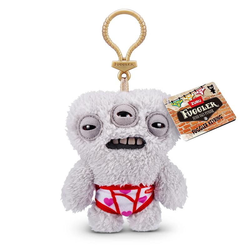 Fuggler Hässliche Monster Plüsch Schlüsselanhänger Spielzeug 5 Zoll Lustiges Hässliches Zähne Monster Weiche Plüschpuppe Taschen Schlüsselanhänger Sammlerstück Kindergeschenk 5-Inch